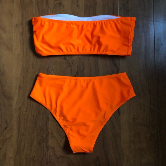 ✨NWT | Boutique | S | Neon Orange Bikini Set - Picture 5 of 5